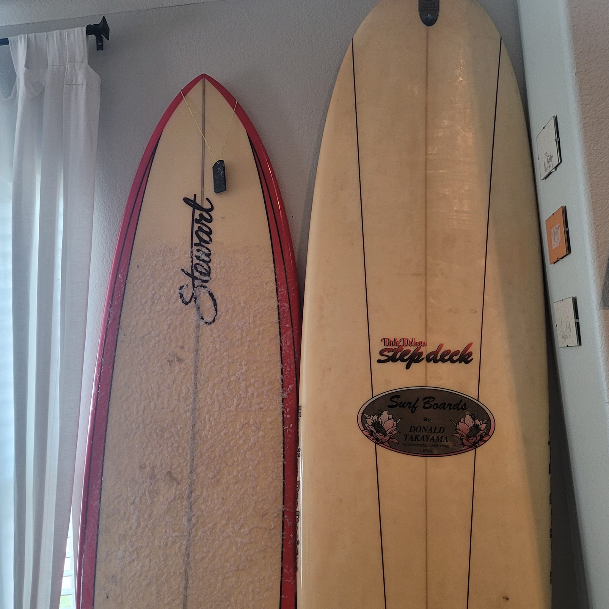 My 8ft Donald Takayama on the right
