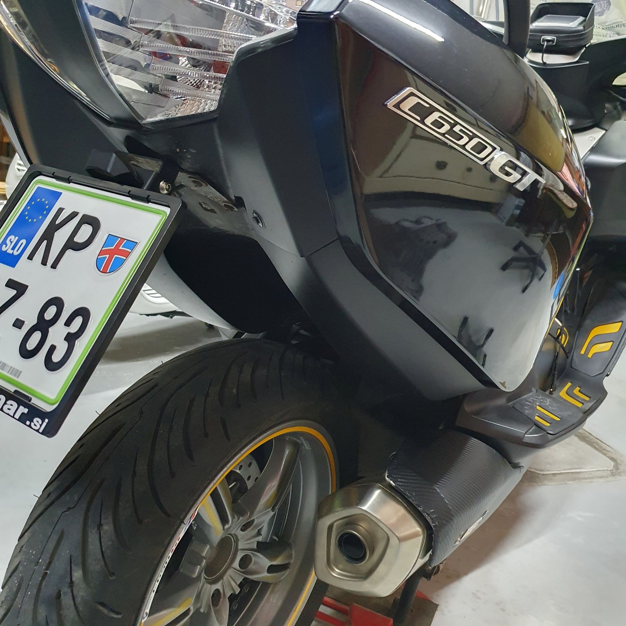 2012 BMW C650GT right side front upper fairing panel for sale