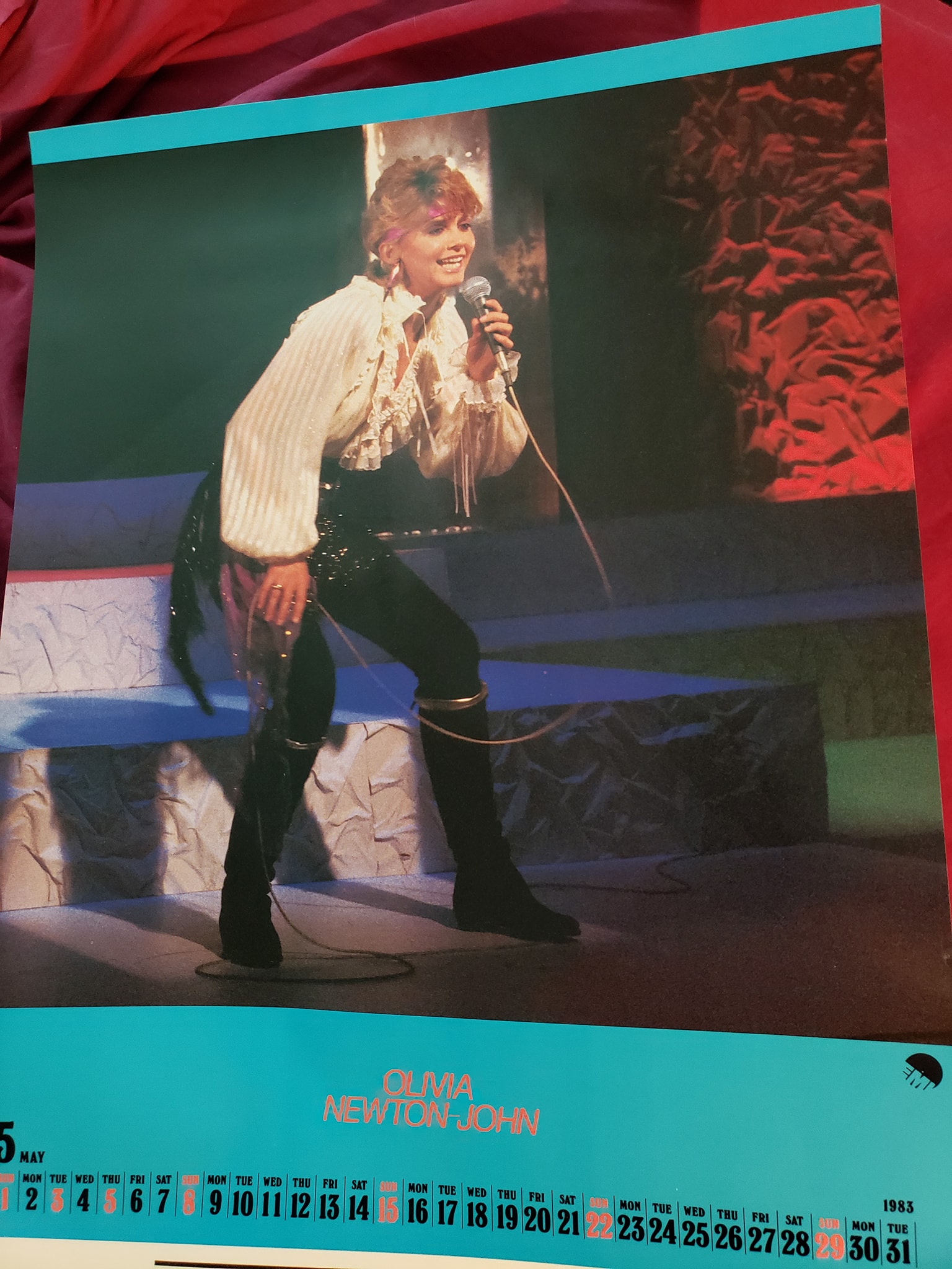 Rare Olivia Newton-John poster from ONJ fan club
