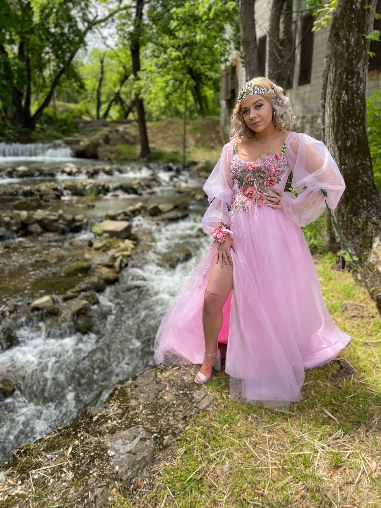 enchanted forest prom dress Hearts Gown– Teuta Matoshi Enchanted forest theme tulle dress for prom My prom dress🪶the theme was