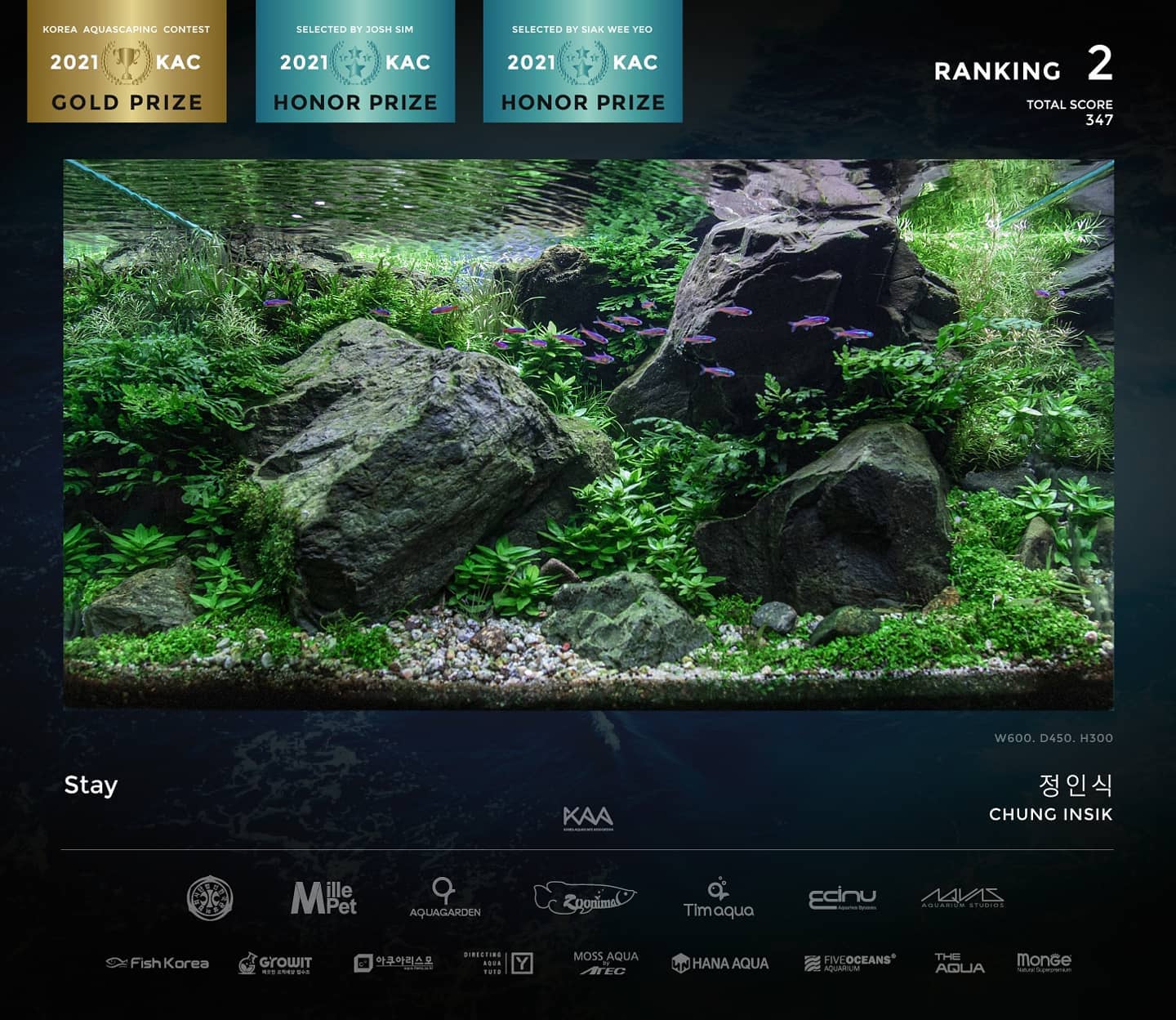 Herry Rasio - Top Ten 🏆 2021 Korea Aquascaping Contest 한국...