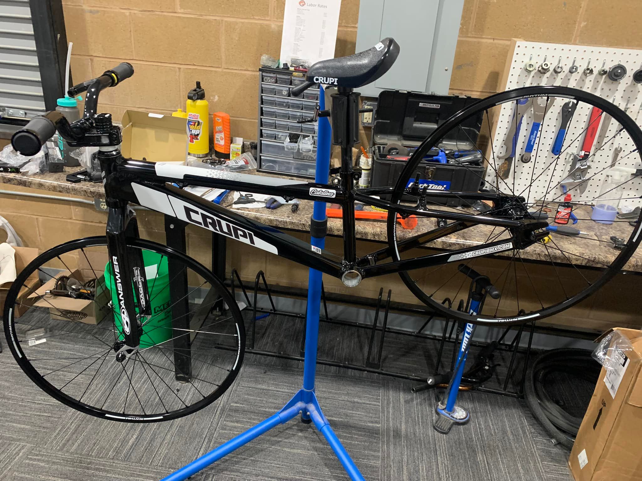 Building a vintage BMX bike with a Crupi frame