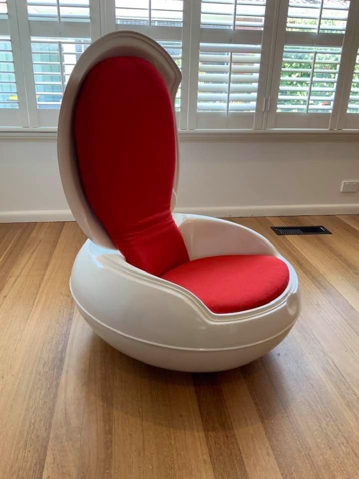 1960's Peter Ghyczy garden egg chair