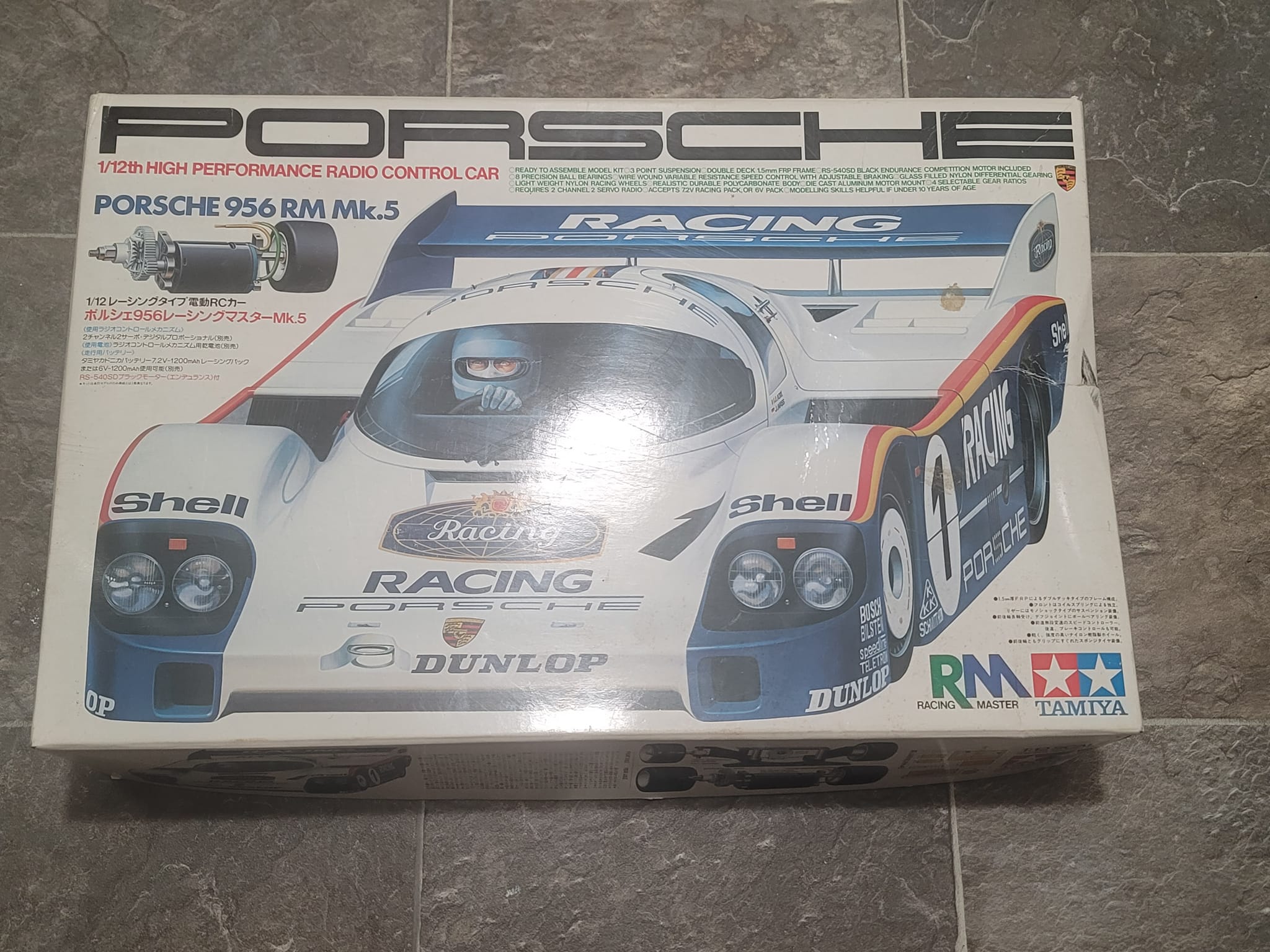 Vintage Tamiya Porsche 956 1:12 scale model for sale