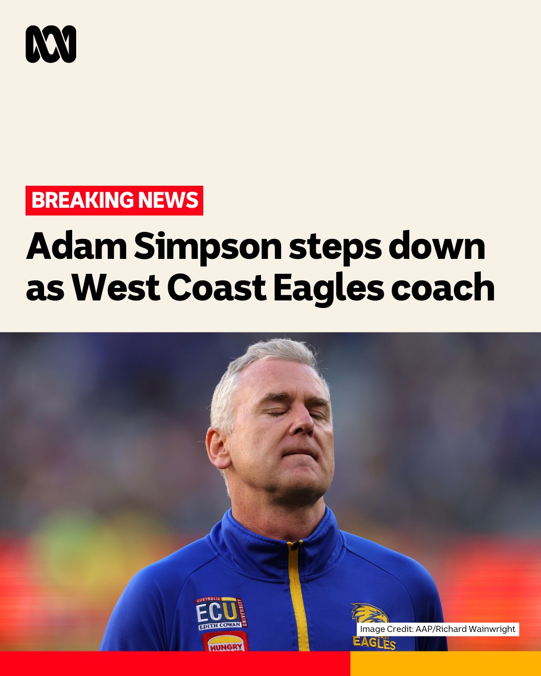 ABC - #BREAKING: West Coast Eagles coach Adam Simpson is stepping down ...