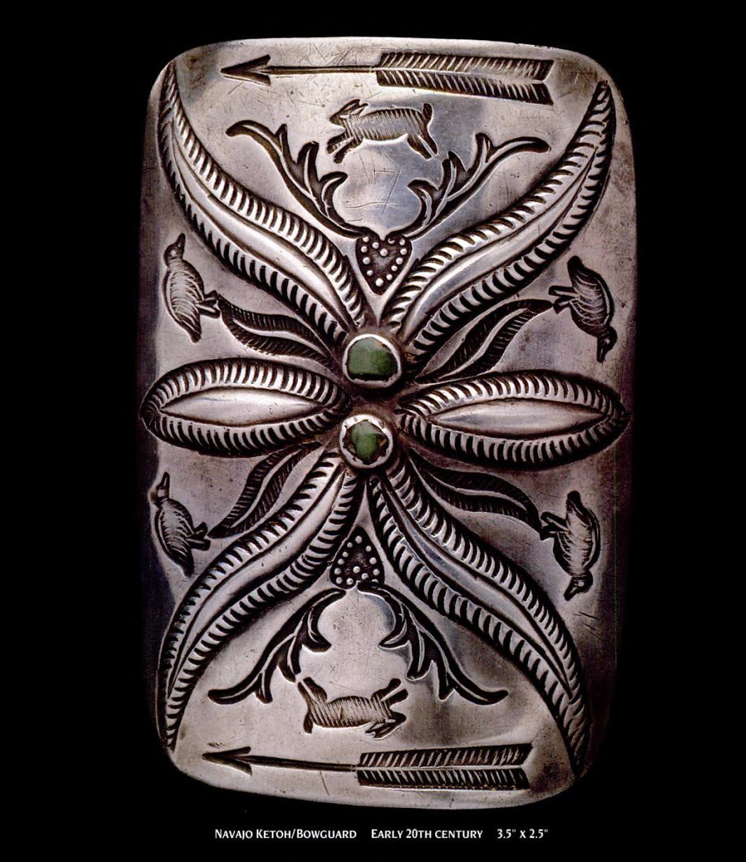 Navajo silversmith Herman Smith showing off his amazing style