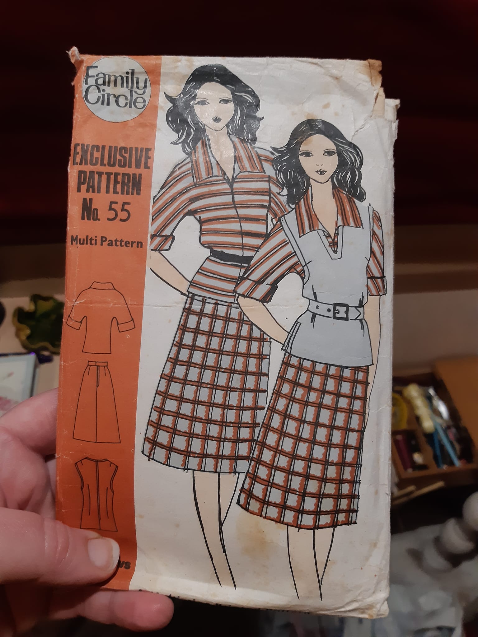 1967. Lots of bright colors and fun shapes! Family Circle Magazine