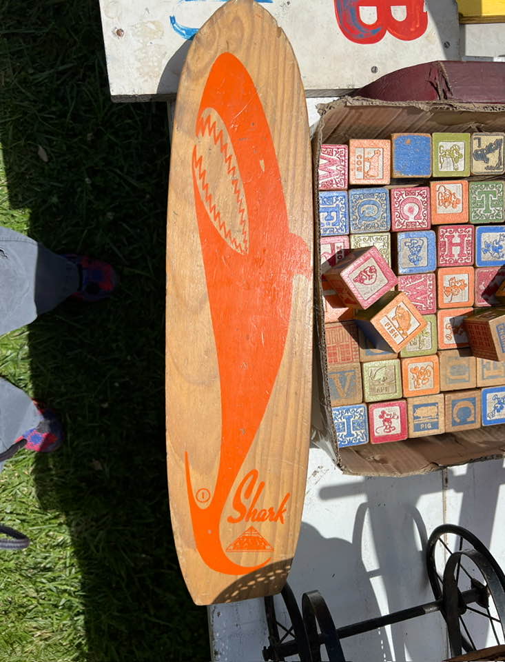 What is the value of a vintage Nash Shark skateboard?