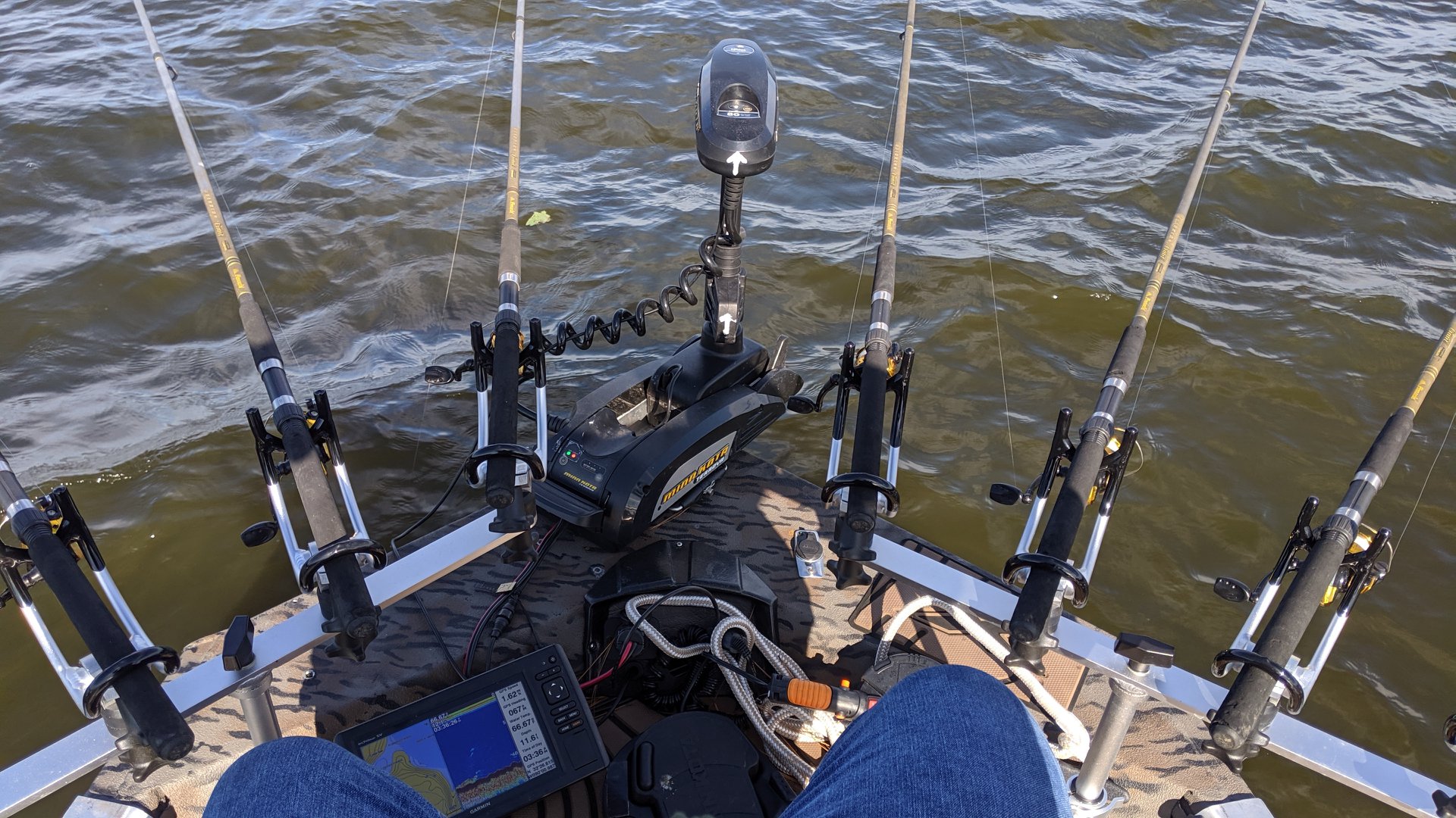 b&m spider rigging fishing poles 2 Rod Holder Rig Trolling Drifting T-bar. : Sports & Outdoors 13 long with 4 sections. How To Spider Rig in