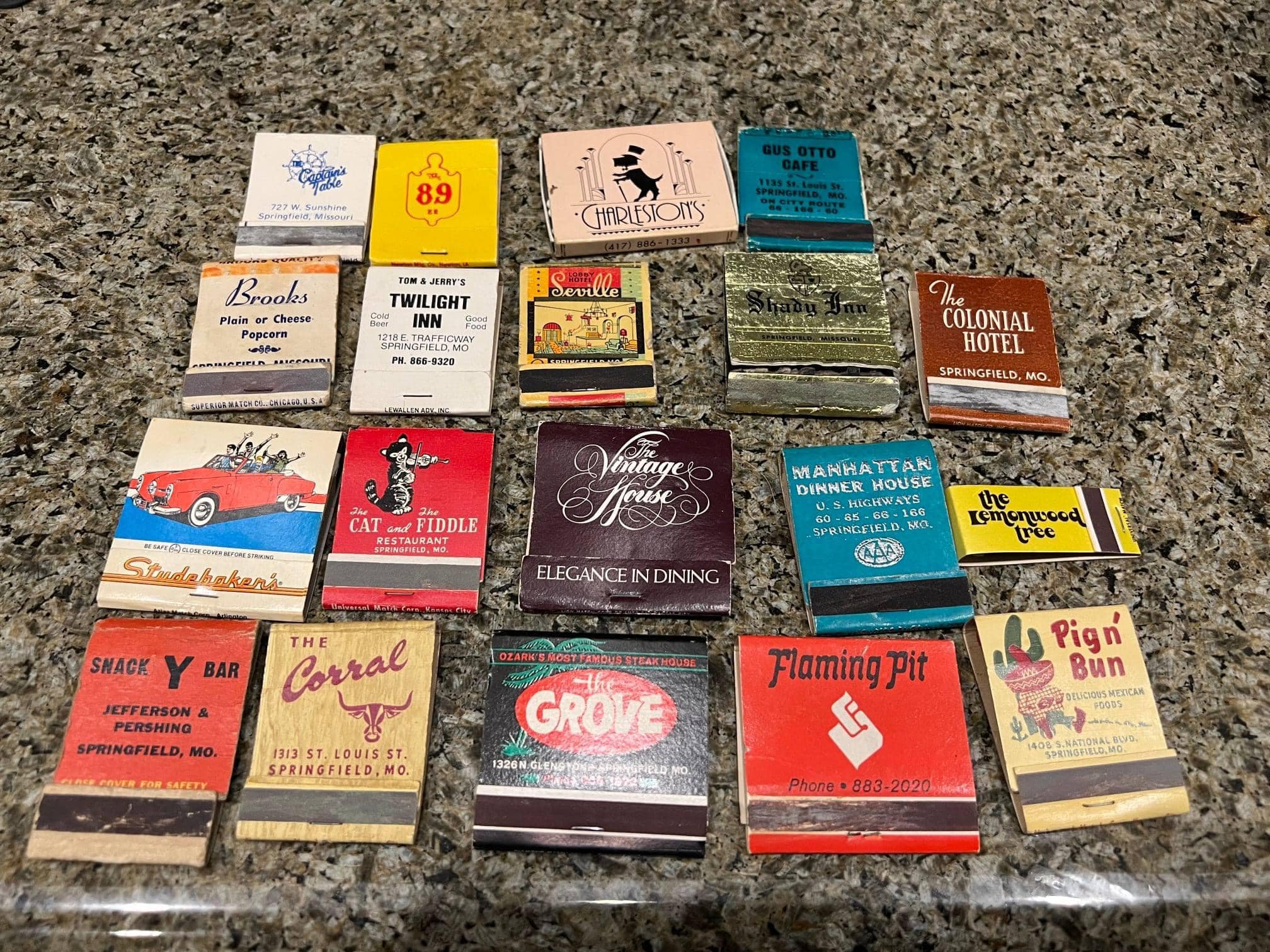 Going through my parents match book collection, here is a sample: display picture 1