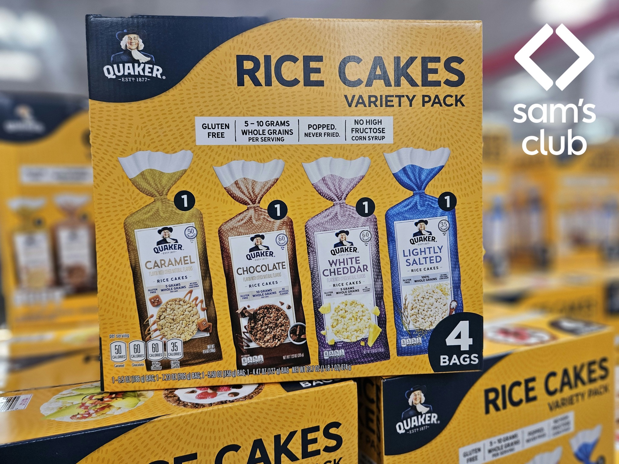 Sam's Club - New from Quaker! Rice Cakes Variety Pack. Four different ...