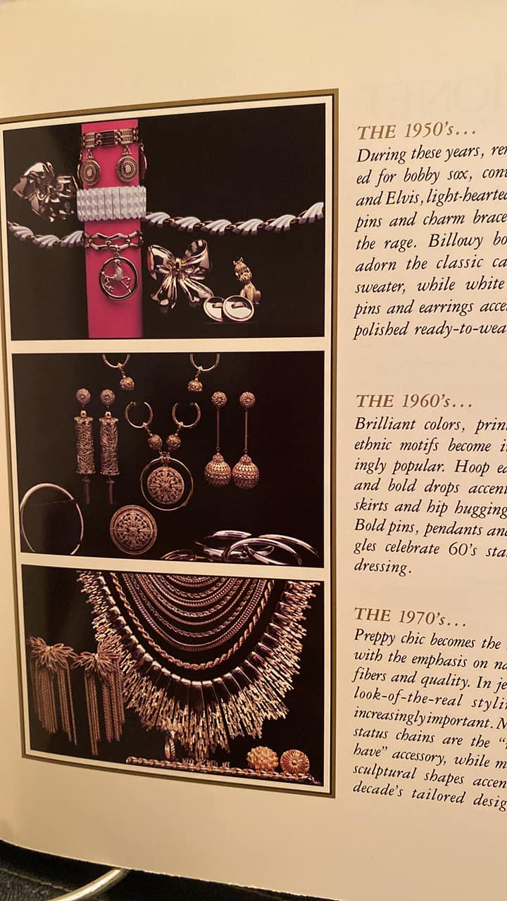 1970s jewelry trends in a tiny booklet