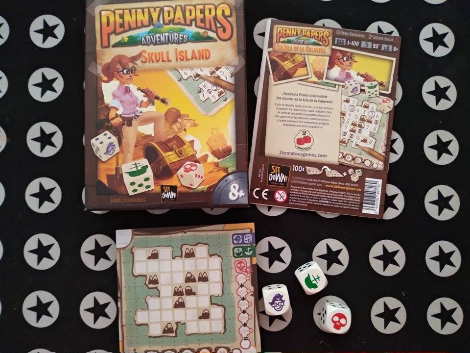 Jeu De Société Penny Papers - Skull Island Par Sit Down - Neuf, Made In France
