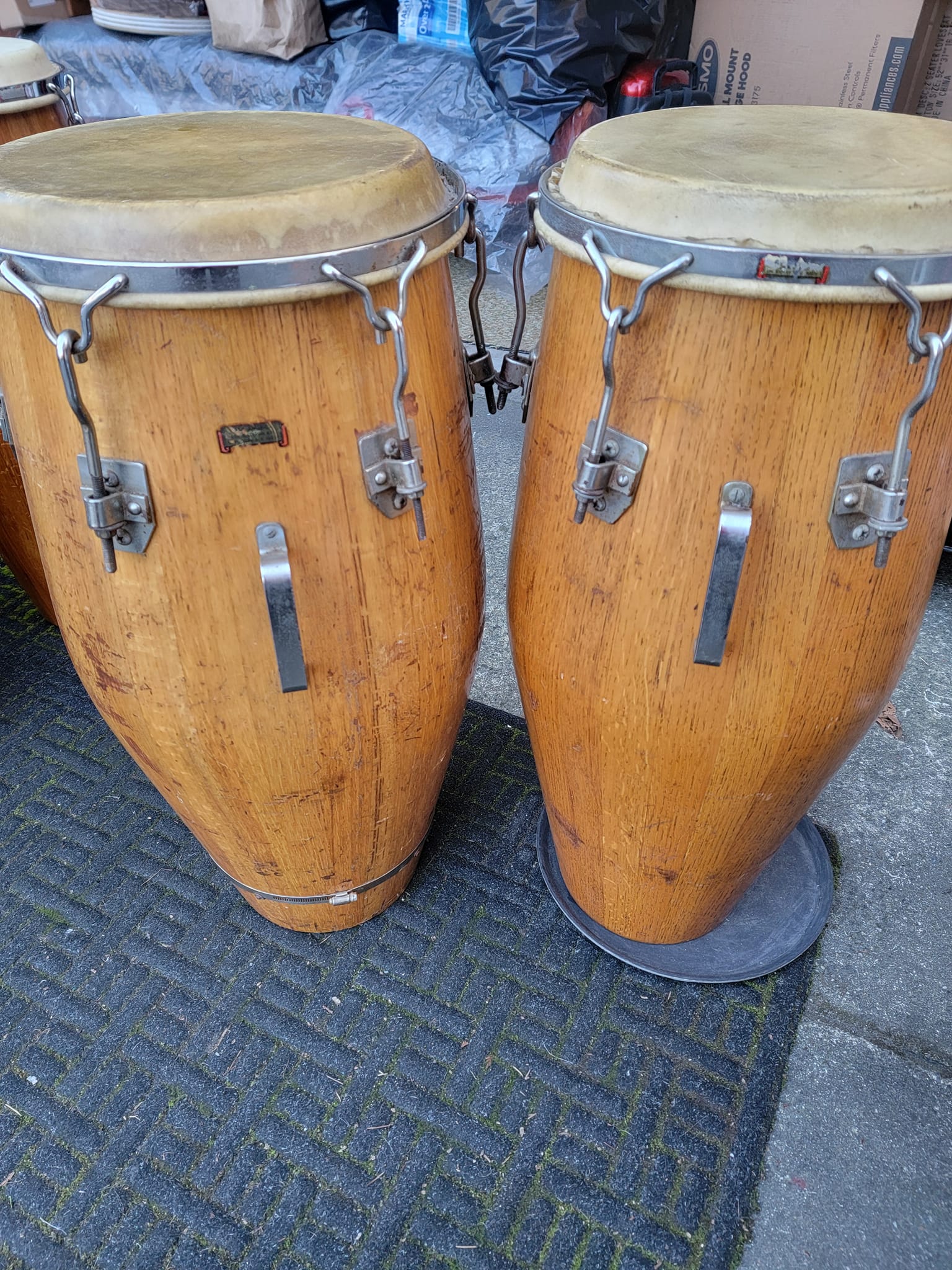 Restoration of Vintage Oak Valje Drums and Trading for King Congas