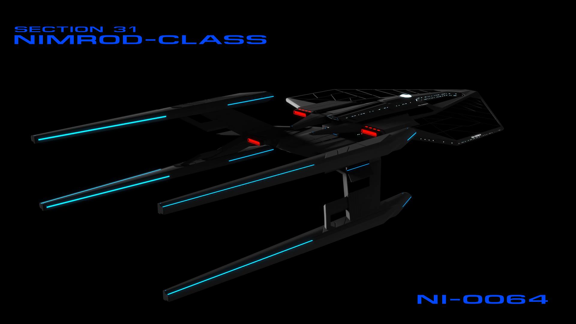 Maquette Star Trek Vaisseau Star Trek Section 31 Classe Nimrod - Collection Eaglemoss Discovery | Modèle Détailé Avec Présentoir Collection Eaglemoss Section 31 Classe Nimrod