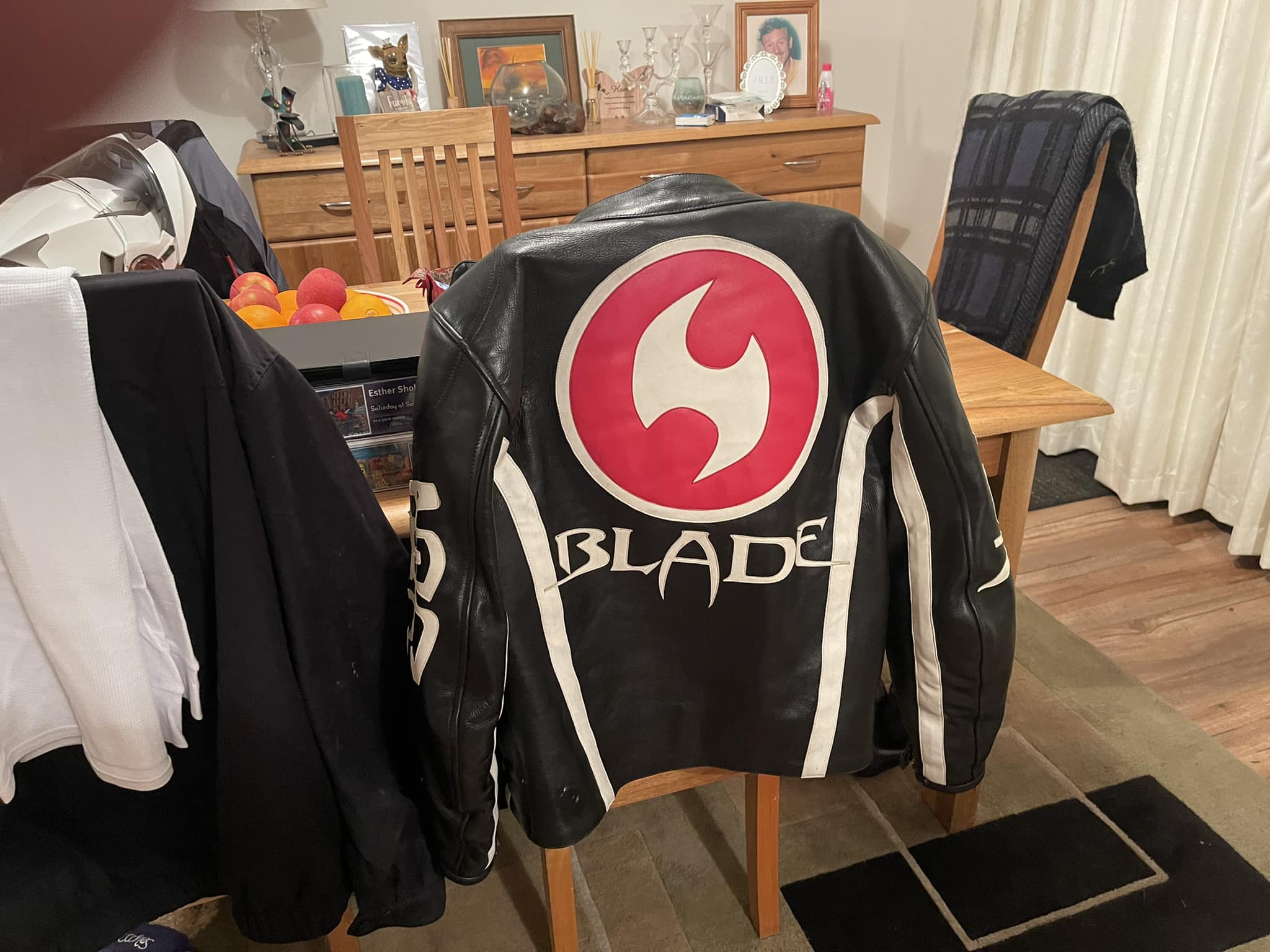 Vintage Kawasaki leather jacket by Bates Leathers