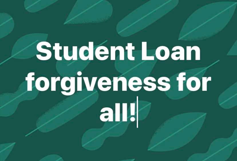 Student loan forgiveness for all | This is what I see when I login what ...