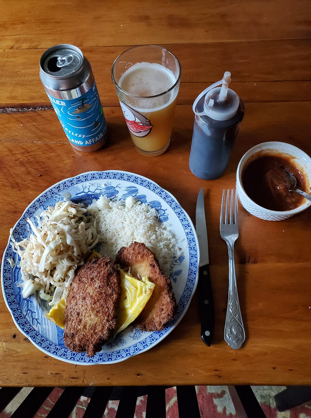 Japanese-inspired dinner with donkatsu and Mikkeller IPA