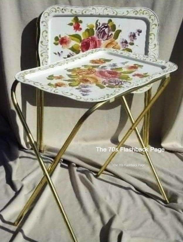 Vintage Cal-Dak TV trays from 1950s