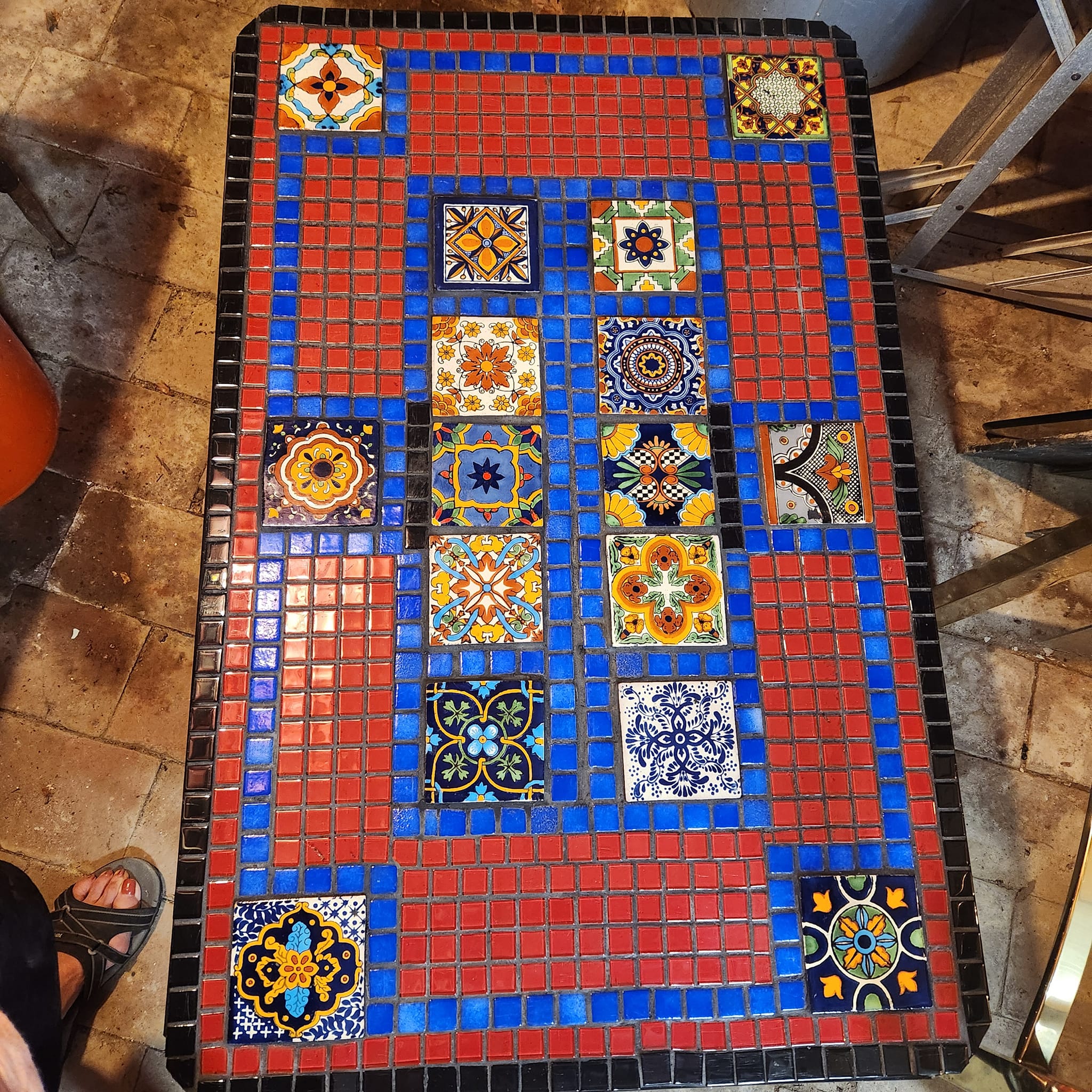 Mosaic glass wall tiles from Samarra, Iraq