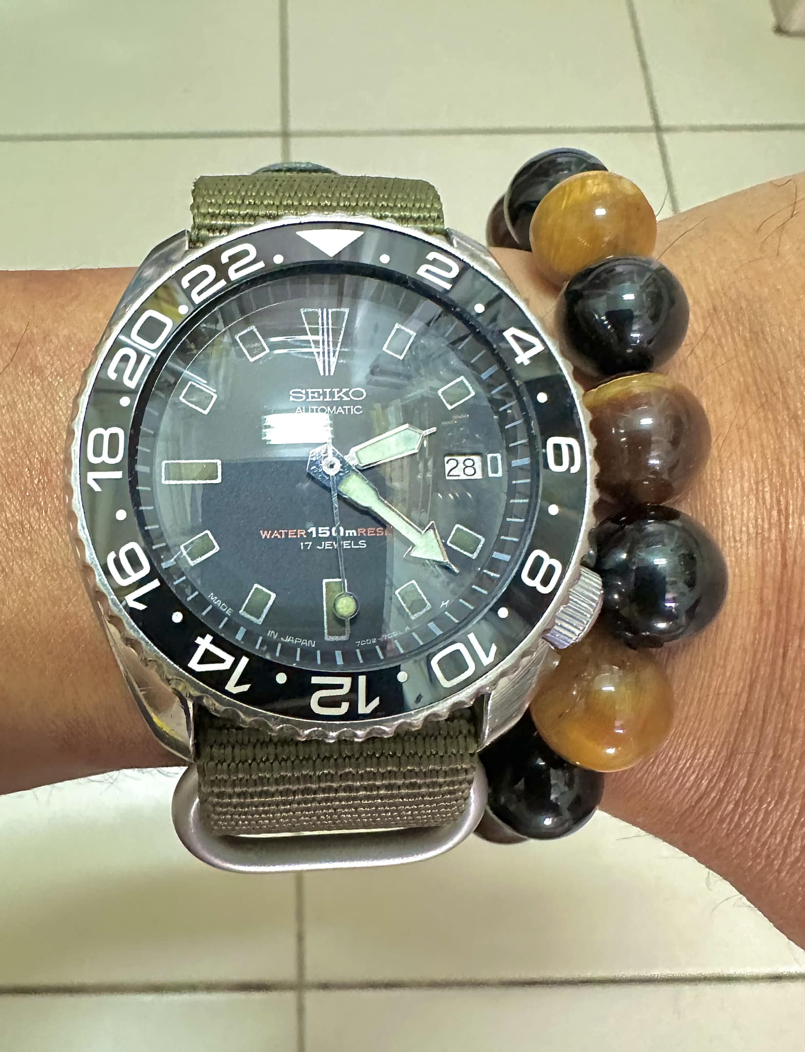 Seiko 7002 diver watch, a precursor to the SKX