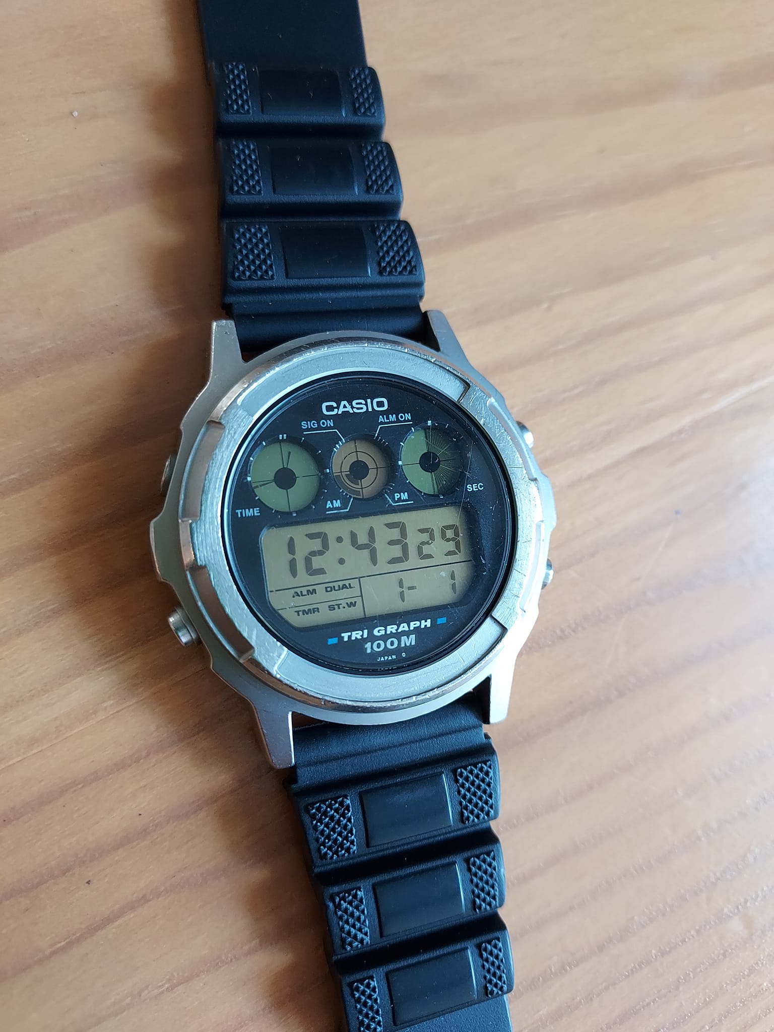 Casio Tgw-100 watch with new strap