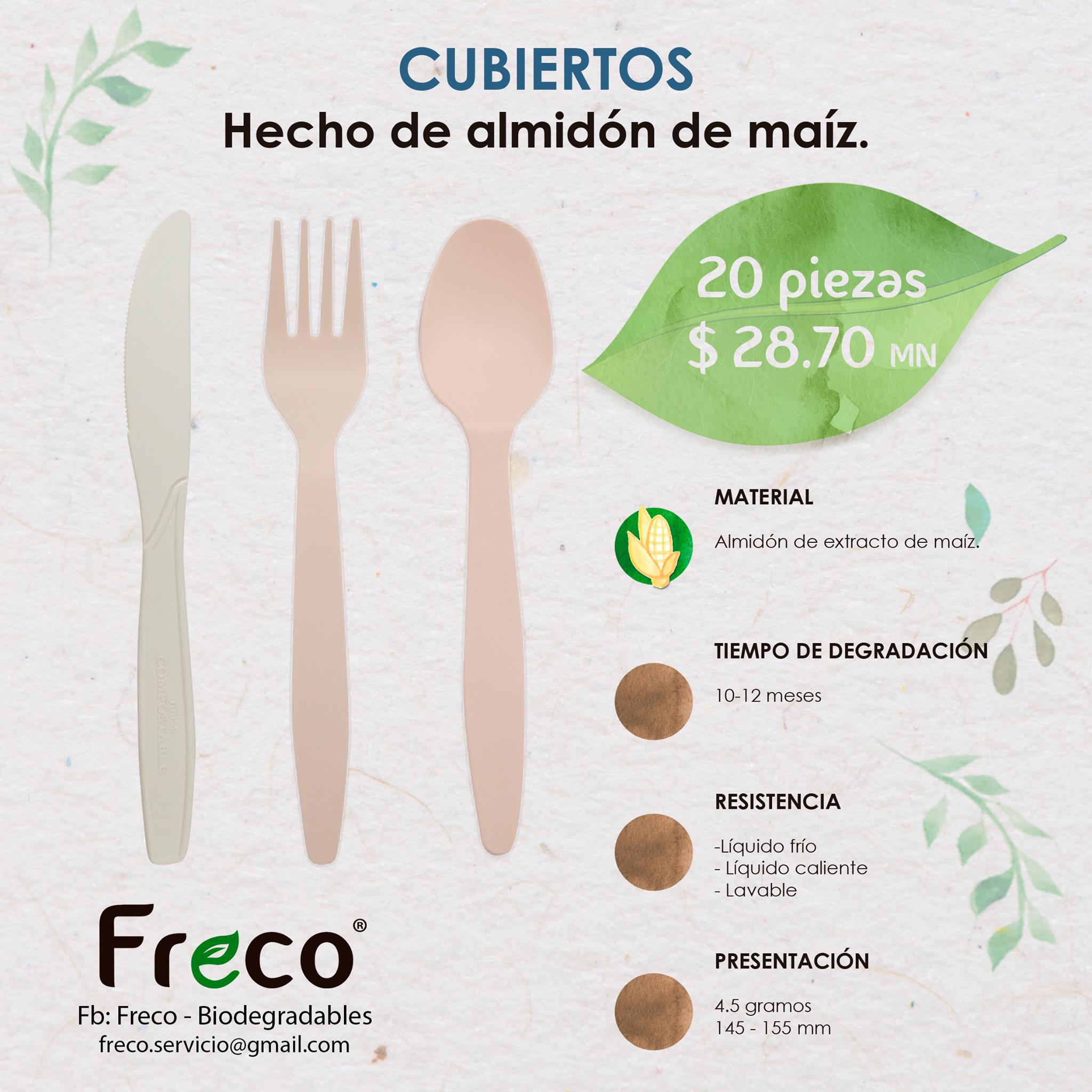 CUBIERTOS BIODEGRADABLES Hechos... - Freco - Biodegradables | Facebook