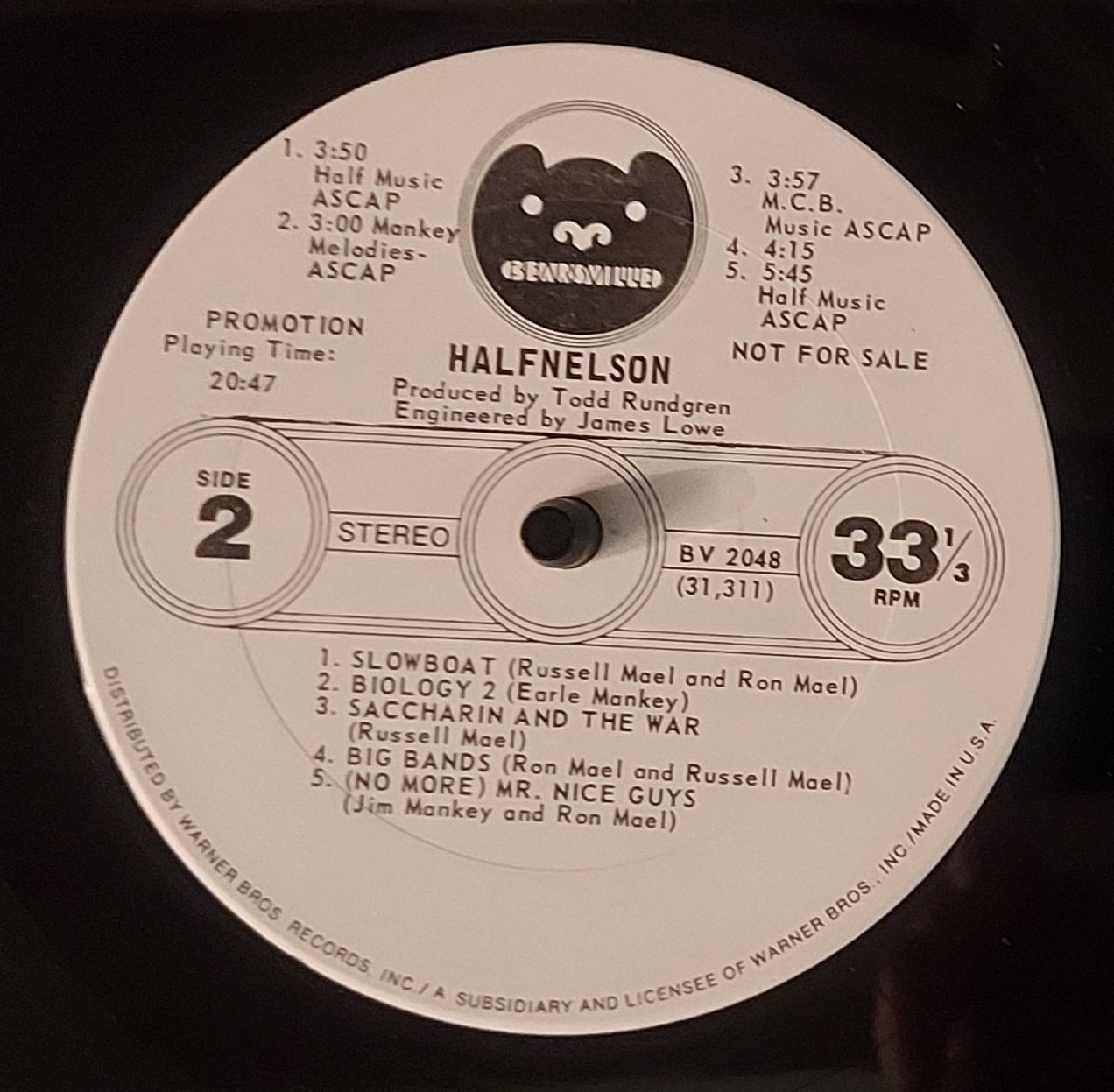 Sparks' debut album Halfnelson