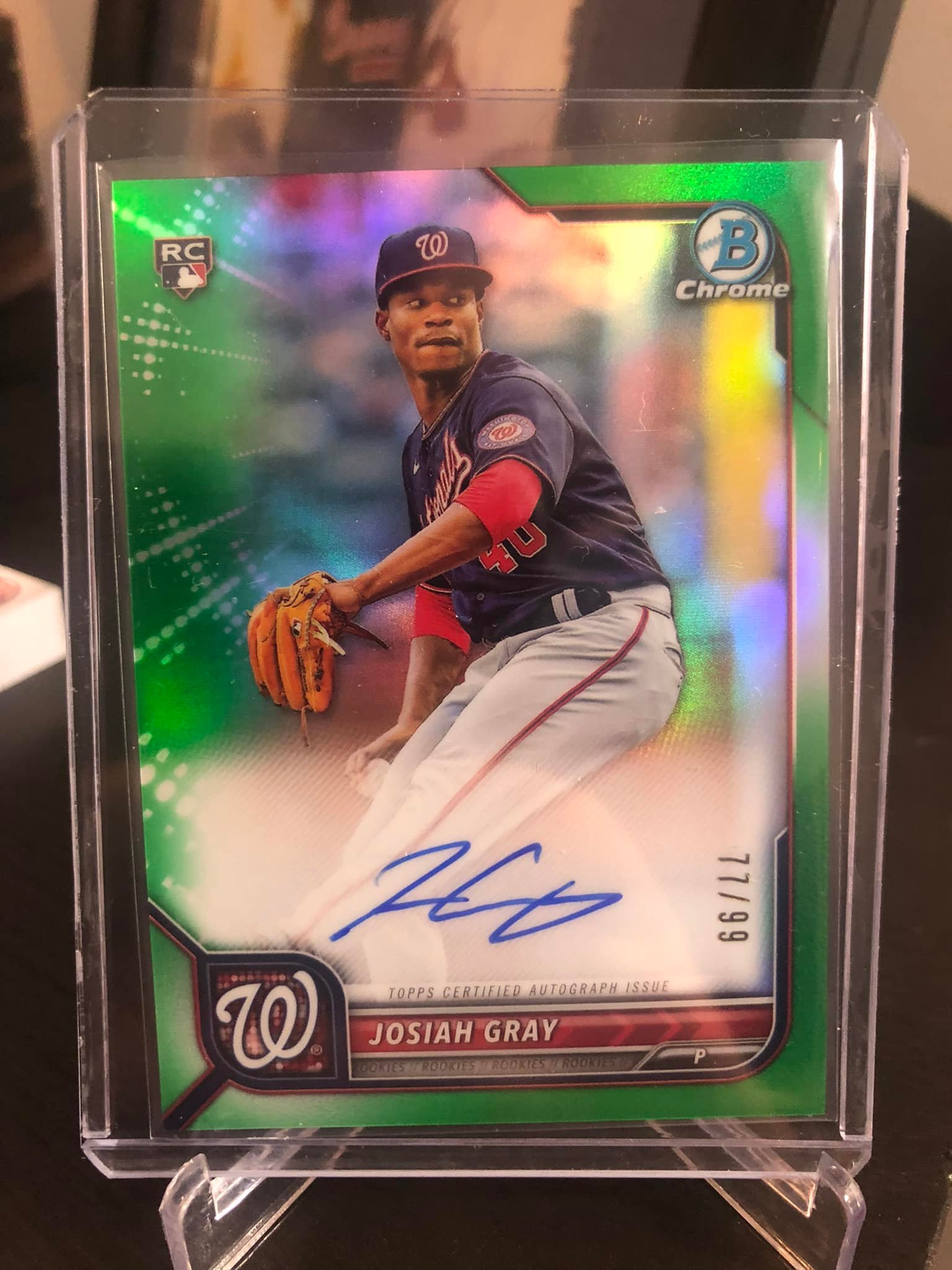 Value of Bowman Best case hit auto card?