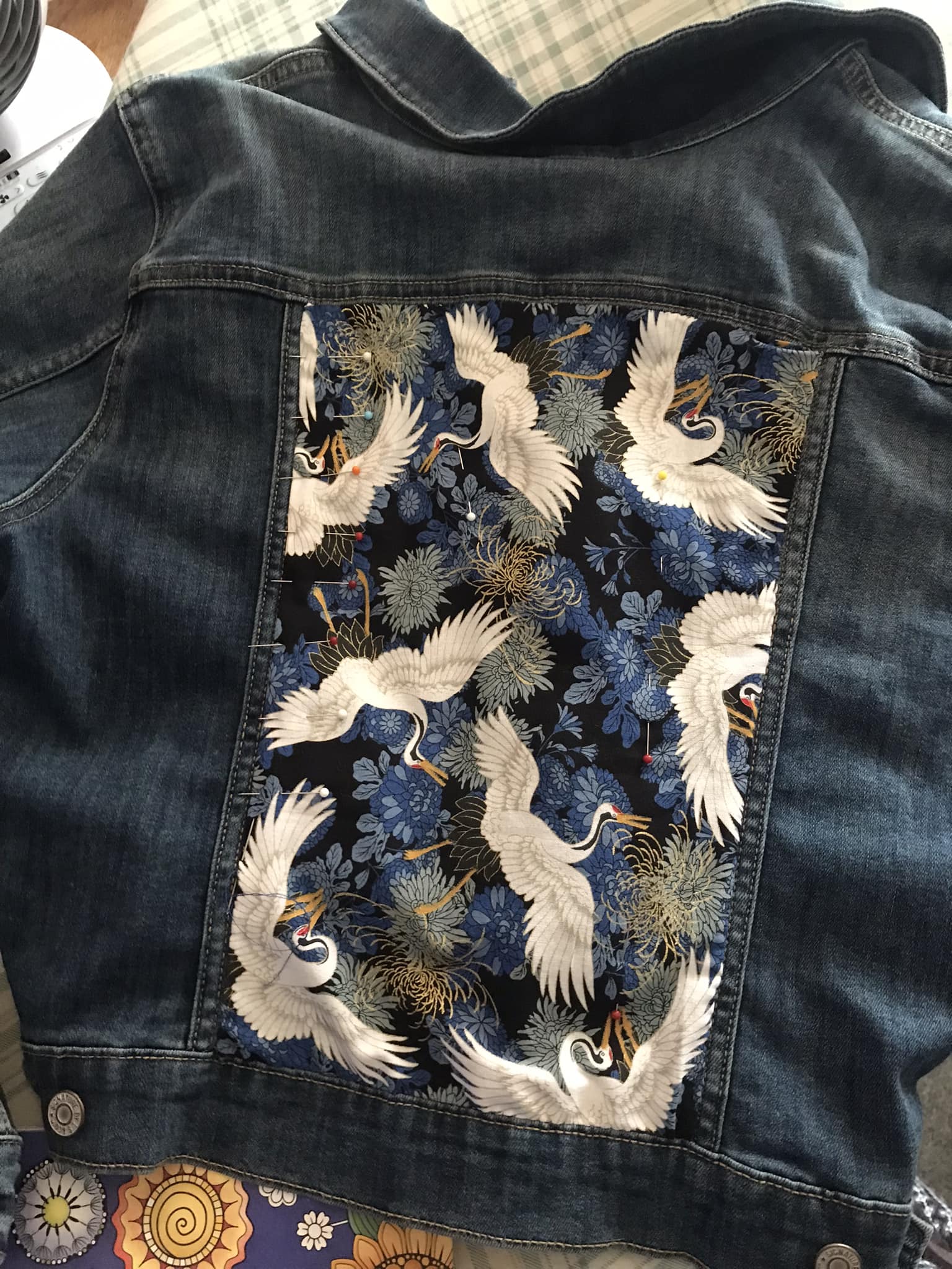 My second denim jacket. Sashiko stitching will further embellish 