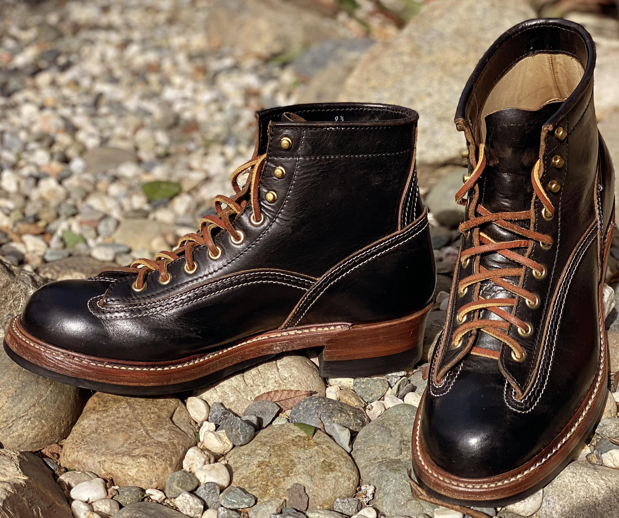 Combat Boots Horween Leather CXL Black. #johnlofgren 