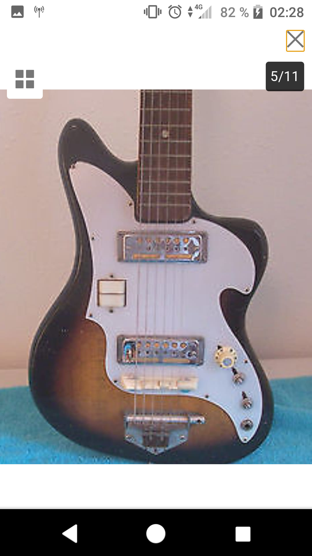 Zenon 1400D bridge parts for Teisco guitars