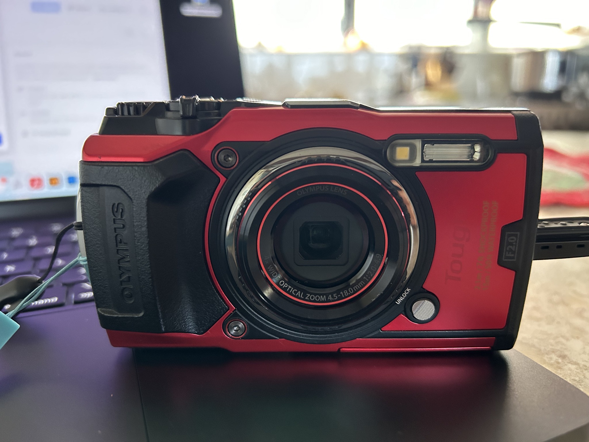 OLYMPUS Tough TG-5 Red: Waterproof Camera with Smartphone Transfer