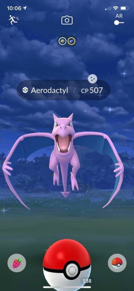 Ptéra Shiny Dans Pokémon Go - Version Brillante Rare Pour Android