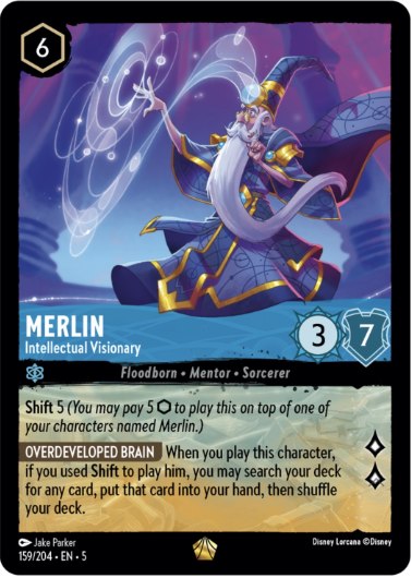 Is a foil Merlin card with unique feel a new legendary version?
