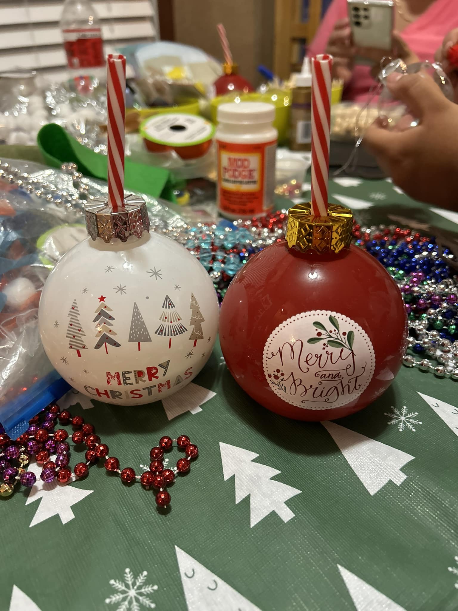 Aldi end cap set perfect for holiday parties