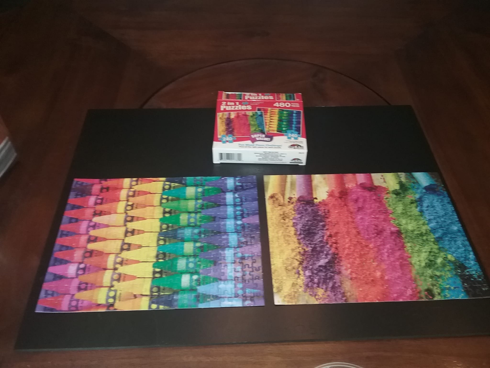 Dollar Tree find. Cra-Z-Art, 2 in 1 puzzles. 2x240 pieces.