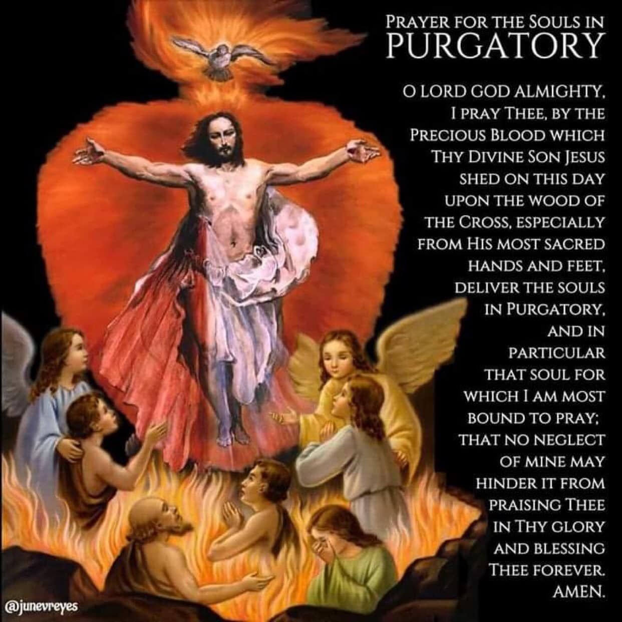 Souls in Purgatory | O LORD God almighty, I pray Thee, by the Precious ...