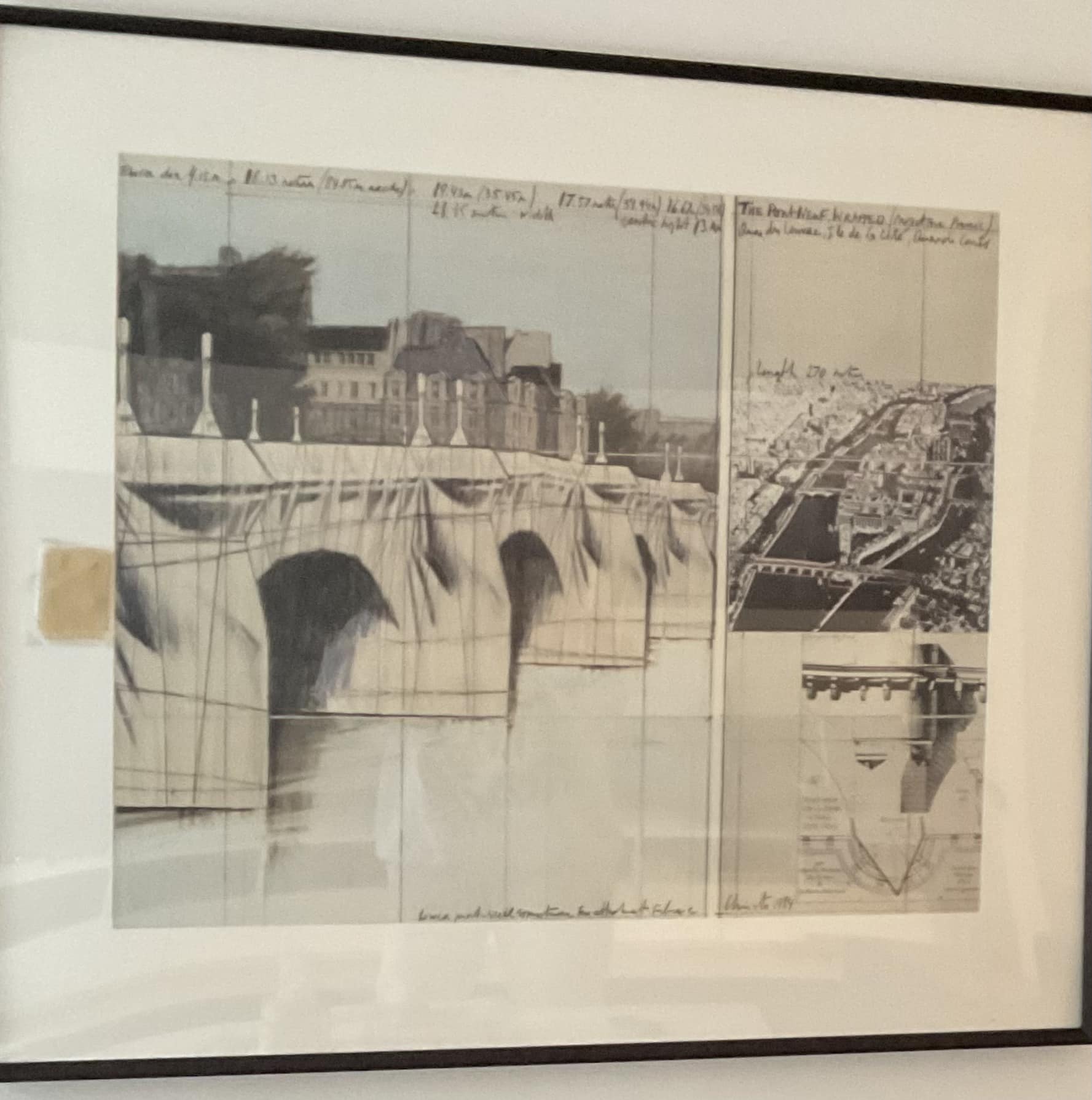 Christo's Pont Neuf wrap in Paris