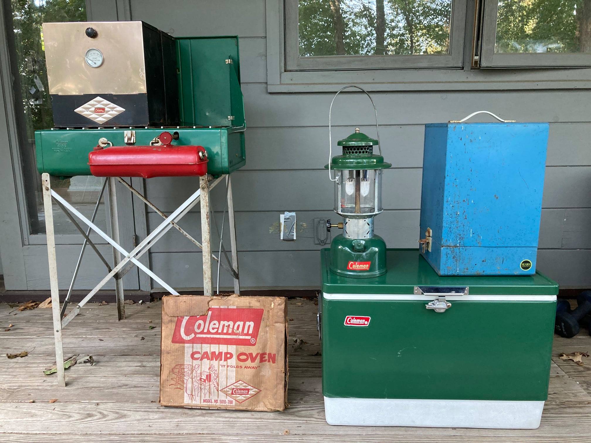 Coleman camping equipment from the 1960s