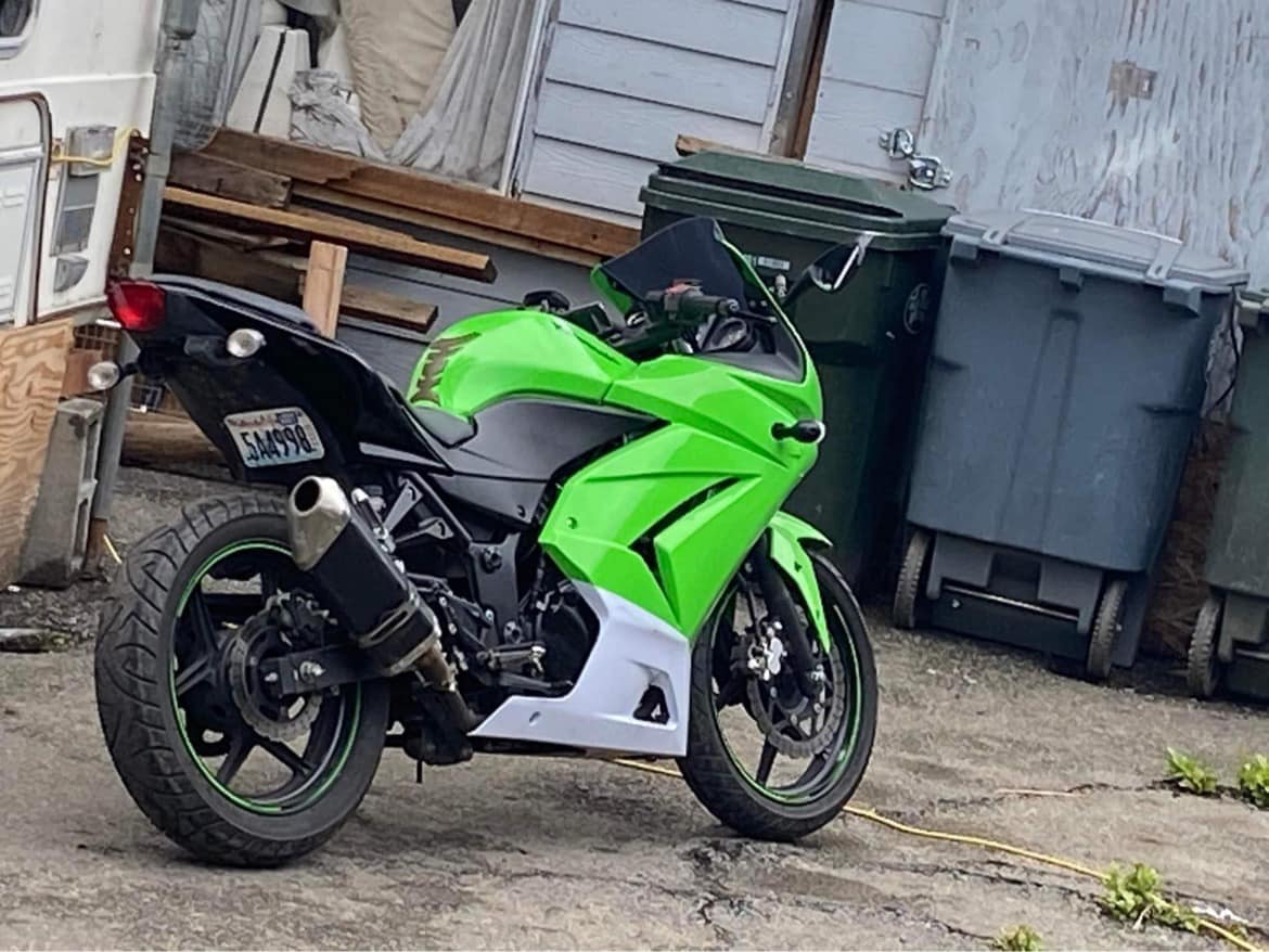 Stolen Kawasaki Ninja motorcycle in Washington