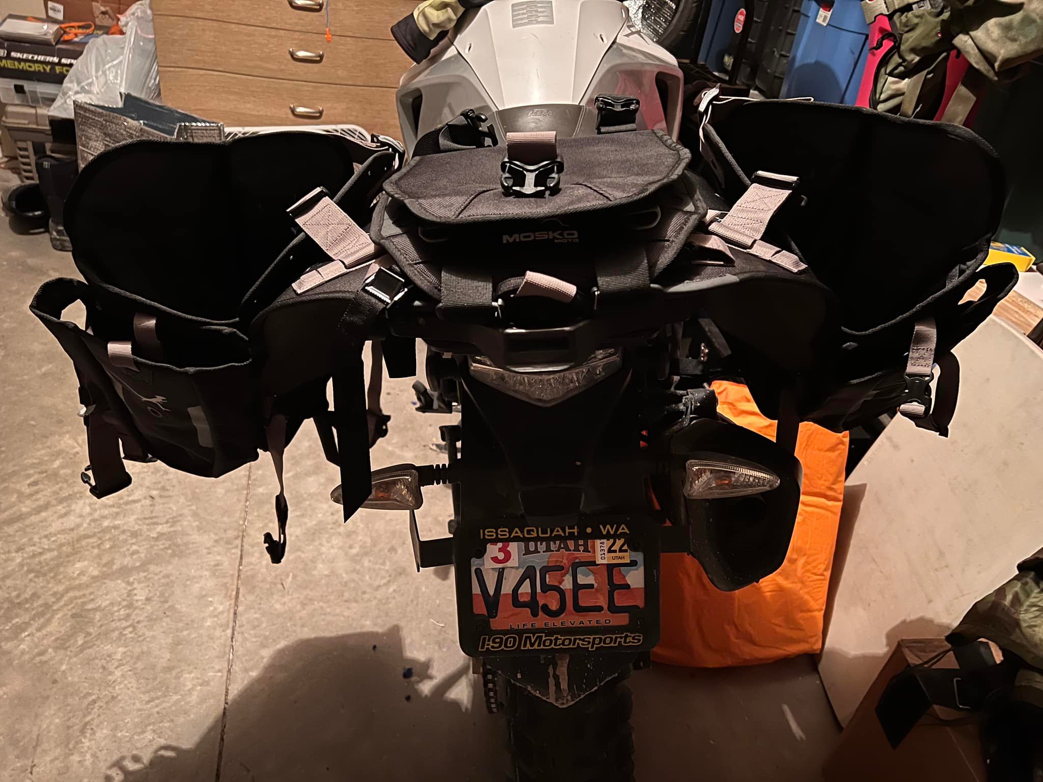 How to fit panniers on 2017 KTM 1290 with Reckless 80 3.0 rack?