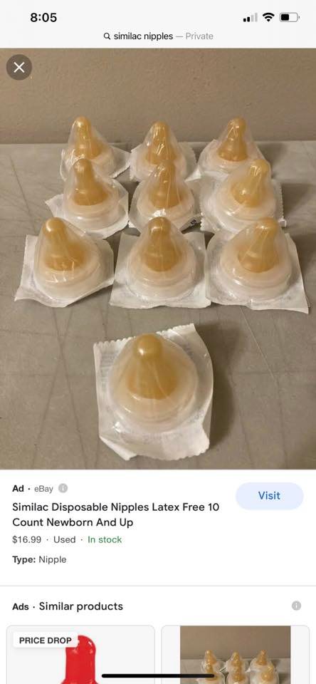 Has anyone reused hospital single-use nipples with breast milk without issues?