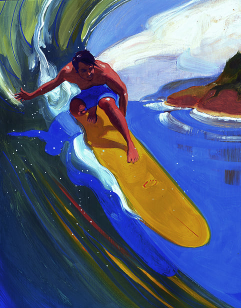Gordon Clark's foam surfboard innovation