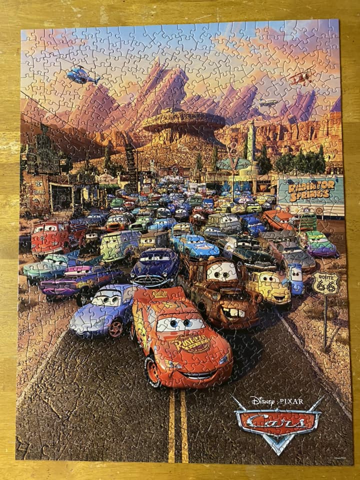 Disney Pixar Cars 750ピース ジグソーパズル This weeks puzzling accomplishments. 3 puzzle box set borrowed
