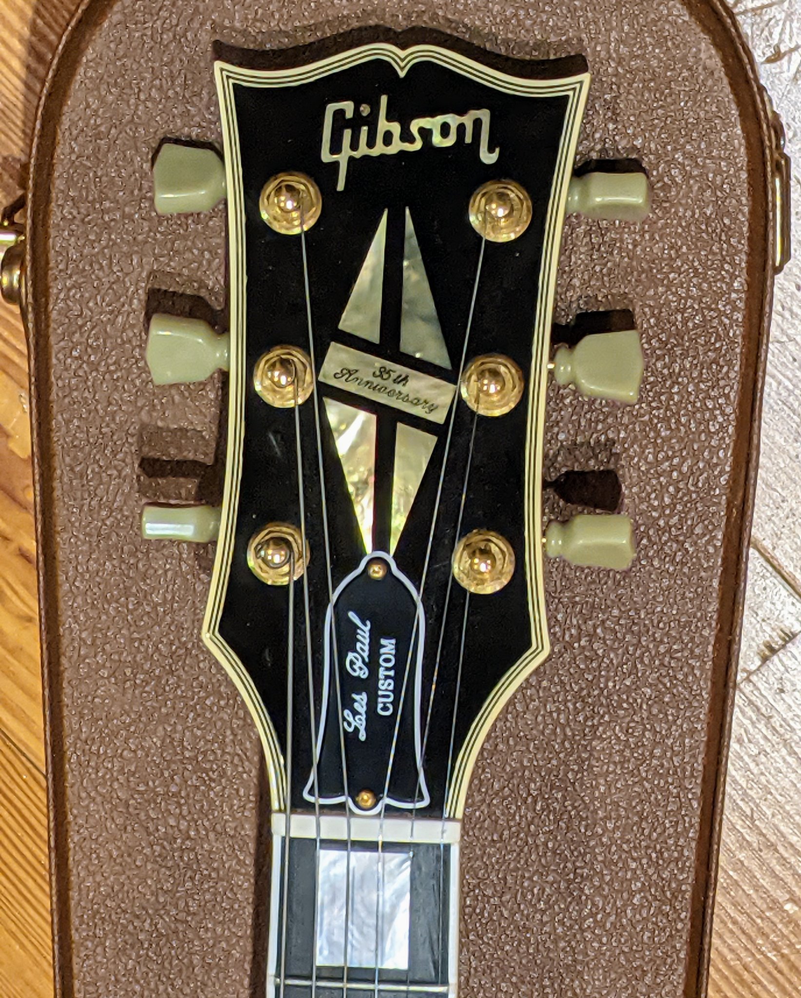 Customized 1989 and 2012 Gibson Les Paul guitars with DiMarzio pickups