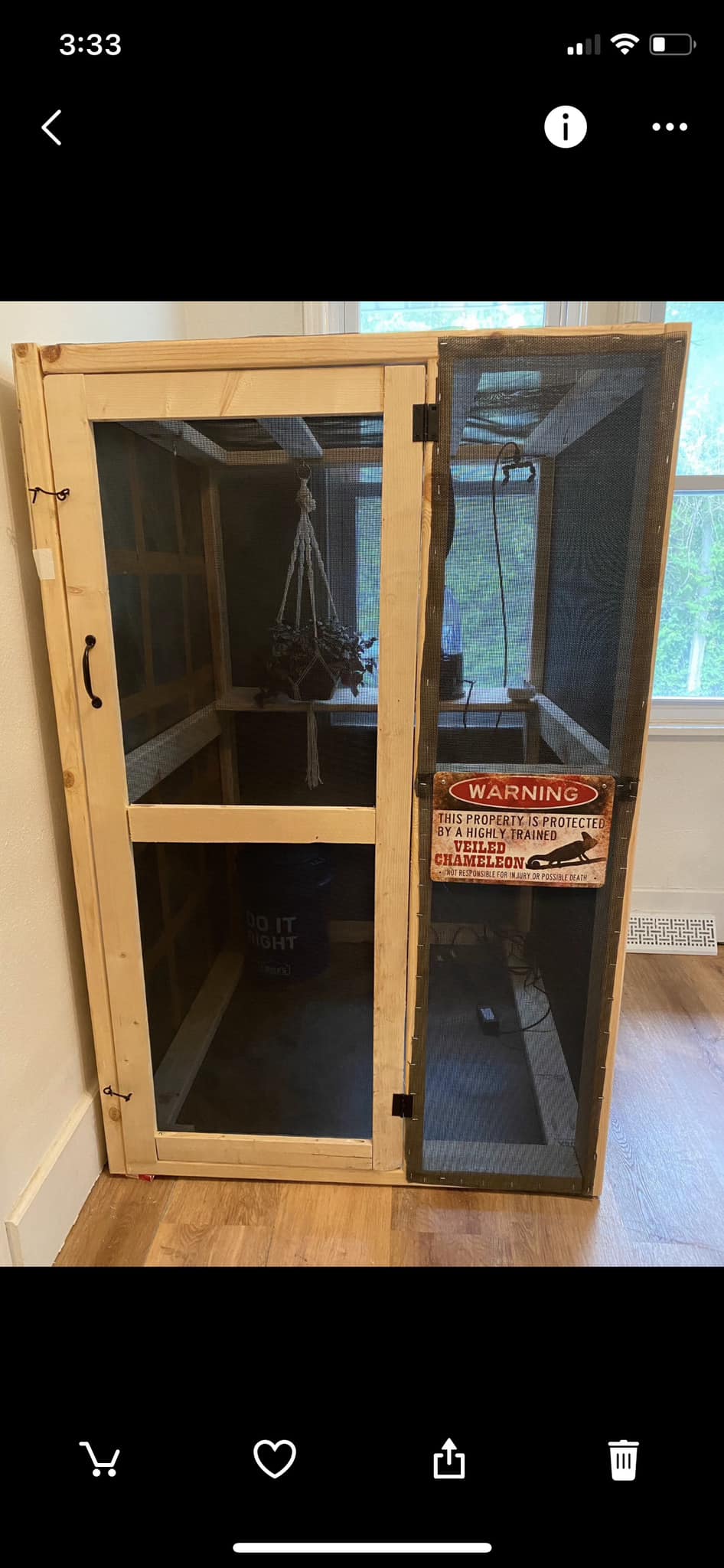 Reptile enclosure ideas for 5x3x3 ft space