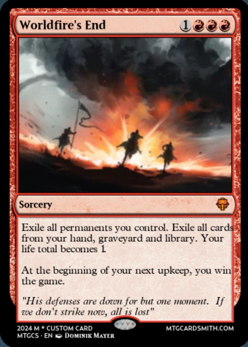 worldfire mtg card [158] [Magic 2013] [Foil]  Face to Face Games Stock image Against the Odds: Worldfire