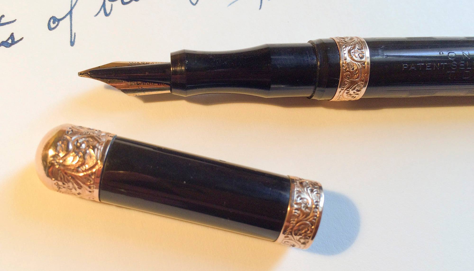 What is the value of a vintage Onoto self-filling fountain pen?