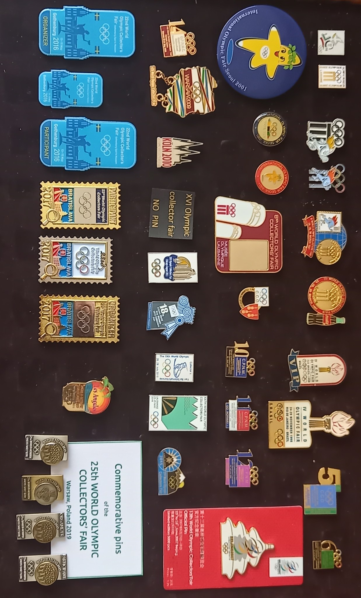 Set of Kodak Olympic pins three pins from the 96 Atlanta Summer